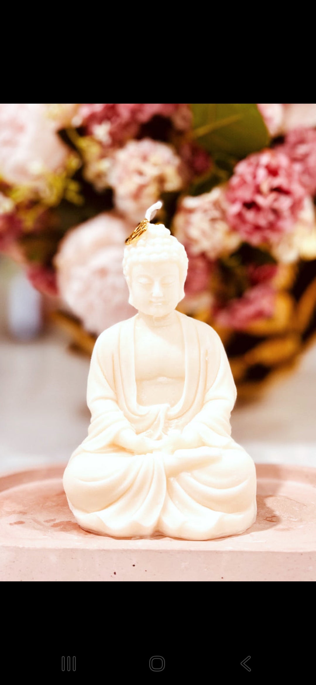 Om Kerze Buddha Lifestyle – Spirituelle Dekokerze als Geschenk für Achtsamkeit | Handgemacht