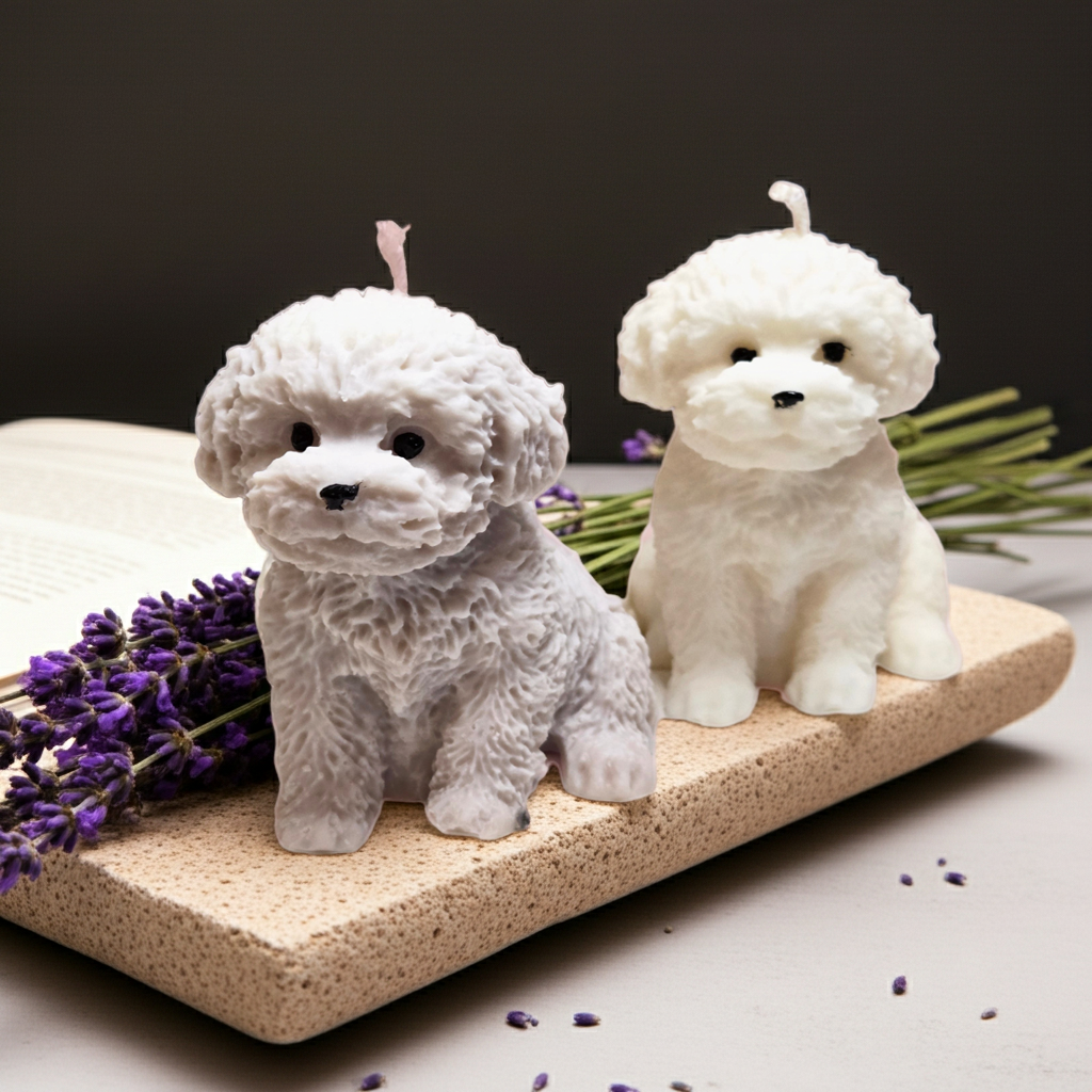 Hunde Kerze als Geschenk – Perfektes Mitbringsel für Hundebesitzer | Handgemacht