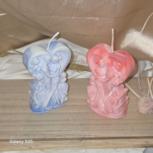 Hochzeitskerze Handgefertigt – Elegante Kerze als romantisches Hochzeitsgeschenk | JenniferStock Kerzenmanufaktur