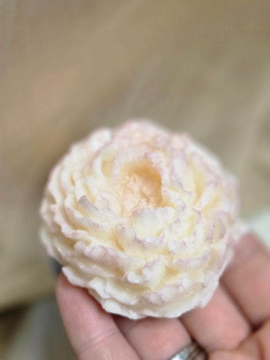 "Dankeschön" Pfingstrose – Handgefertigte Kerze als Dankeschön-Geschenk | JenniferStock Kerzenmanufaktur