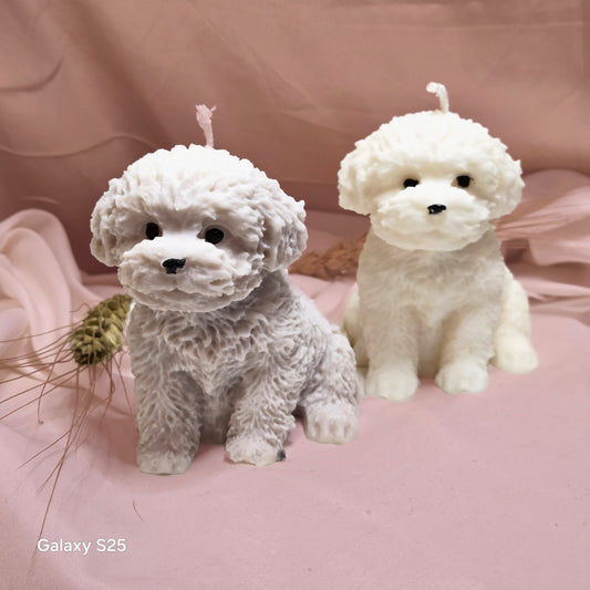 Hunde Kerze Handgefertigt – Kerze in Hundeform als Geschenk für Hundeliebhaber | JenniferStock Kerzenmanufaktur