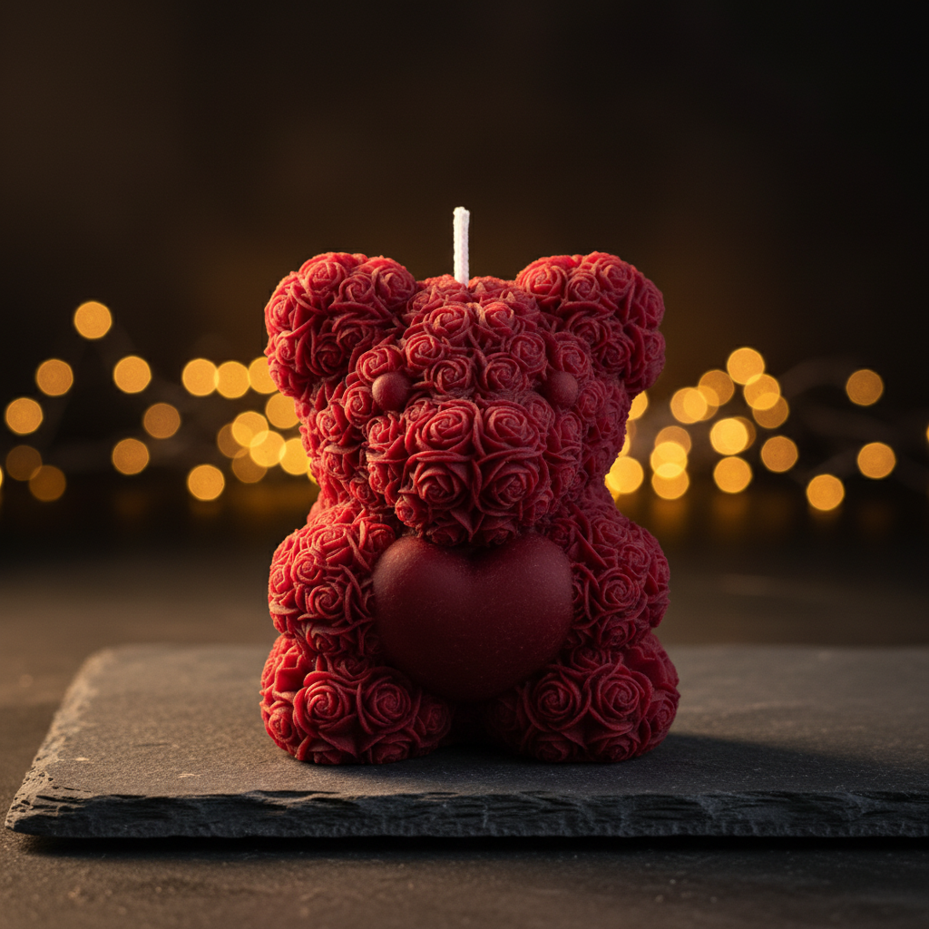 Rosen-Teddy Burgund