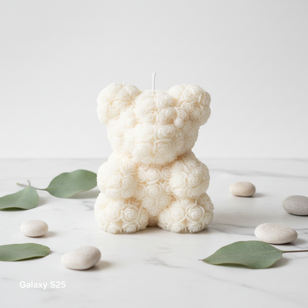 Rosen-Teddy Weiß
